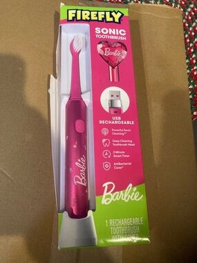 Barbie Pink USB Rechargeable Sonic Toothbrush by Firefly